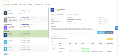Alarm table split view EN